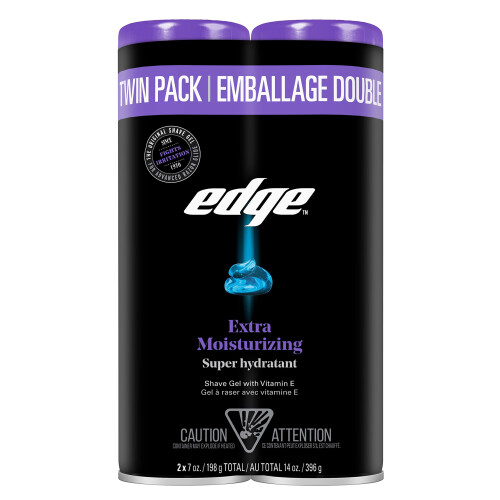 Edge Extra Hydraterende Scheergel Twin Pack 2 x 198g