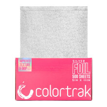 Colortrak Folhas Embossed de Alumínio Prata, Dispensador Pop-up, 500 Folhas Pré-cortadas 5 x 11