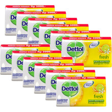 Dettol Anti-Bacterial Bar Soap Re-Energize Fresh 110 Gr / 3.88 Oz (Pack of 12)