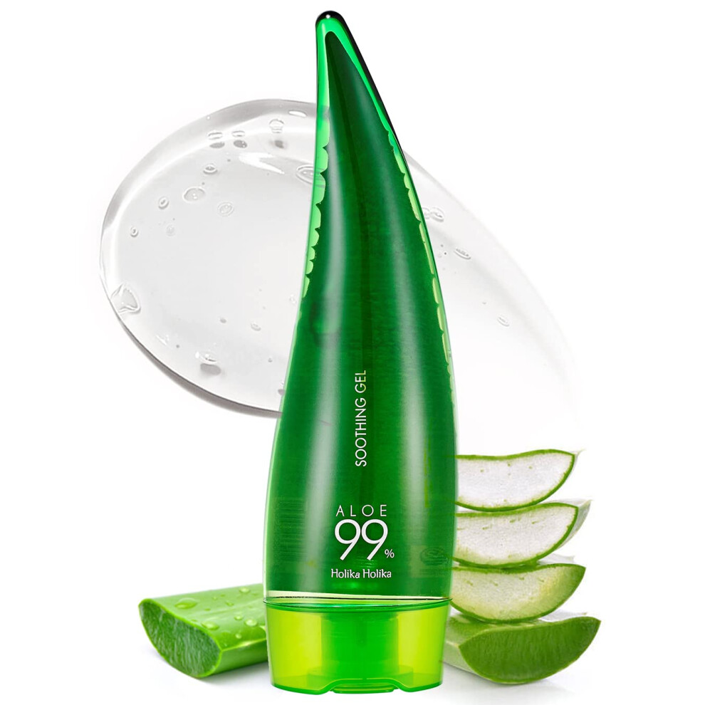 Holika Holika Aloe 99 % Beruhigendes Gel, 250 Ml, 8,5 Unzen Kein Klebrig, 99 % Aloe Vera, Linderung Von Sonnenbrand Feuchtigkeitsspendend, Zi-image