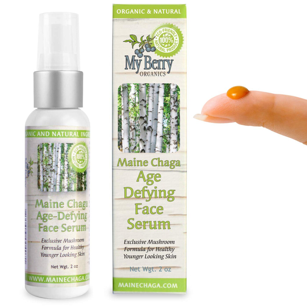 Maine Chaga Siero Viso Anti-Età - 2 Once. Dimensioni Del Valore Questo Ultimo Progresso Nei Sieri Per Il Viso E Oltre I Sieri Alla Vitamina C, Questa Nuova Innovazione Del Complesso Di Funghi-image