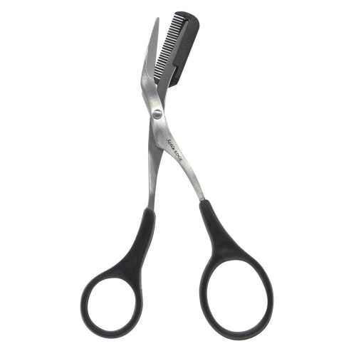 Ciseaux    sourcils    bord satin   avec peigne 0,28 once
