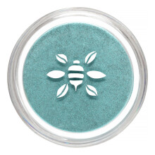 Honeybee Gardens PowderColors Czysty mineralny cien do powiek w kolorze Castaway Jasny, polyskujacy turkusowy blekit Wszechstronny Przenosny i przyja