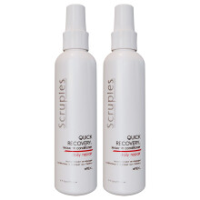 Scruples Quick Recovery Leave In Conditioner - Detangling Spray & Heat Protectant to Condition + Protect Hair - Damaged Hair Repair 6 oz (Pack of 2)