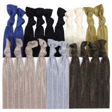 Neutral Tones Hair Ties No Crease Ponytail Holders (Available in Lots of Pack Quantities) - Ouchless Elastic Styling Accessories Pony Tail Holder