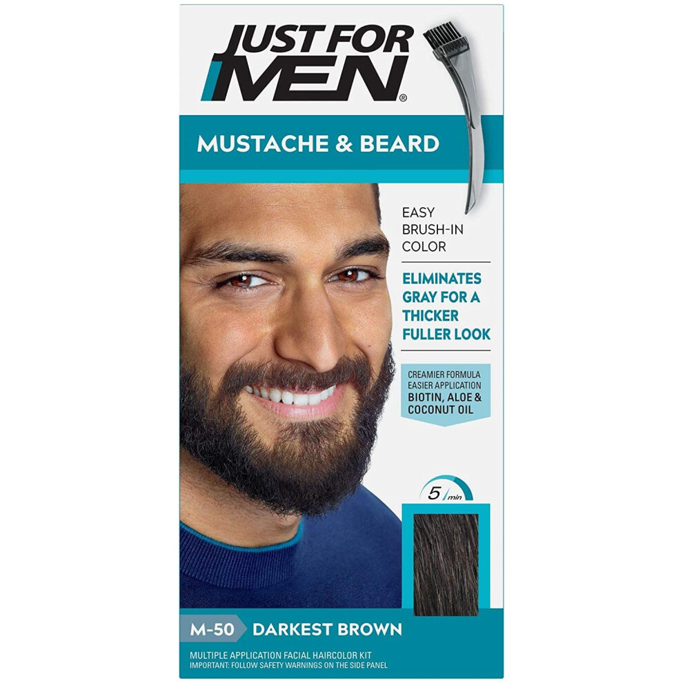Apenas Para Homens Brown Just For Men Color Gel Mustache & Beard, M-50 Darkest 1 Ea (Pack Of 4)