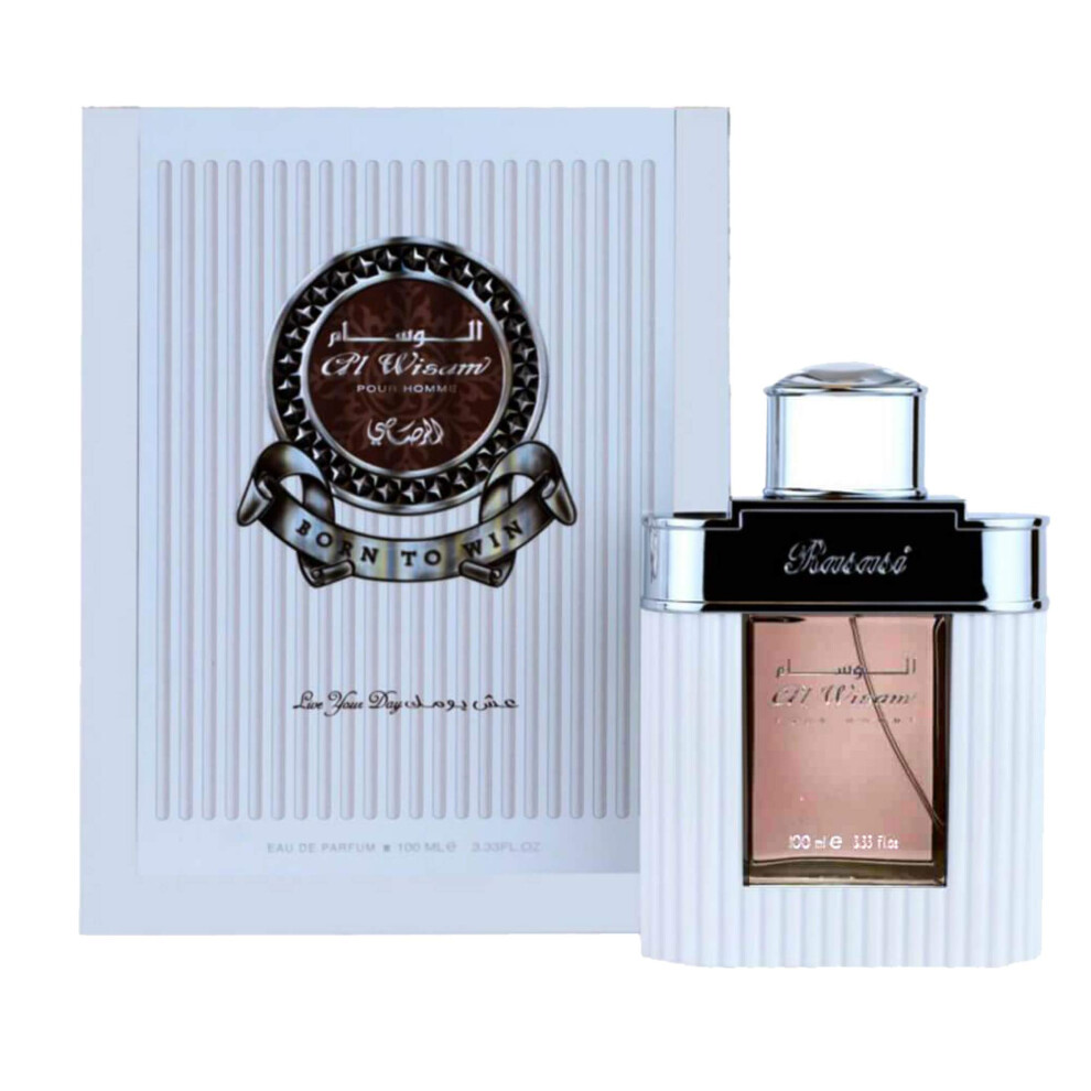 RASASI Al Wisam Day EDP for Men 100ML (3.40 oz) | sandalwood  musk  and amber | Signature Arabian Perfumery Perfumes