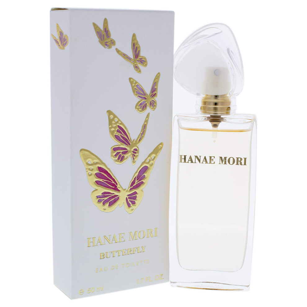 Hanae Mori Butterfly Eau De Toilette Spray For Women, 1.7 Ounce