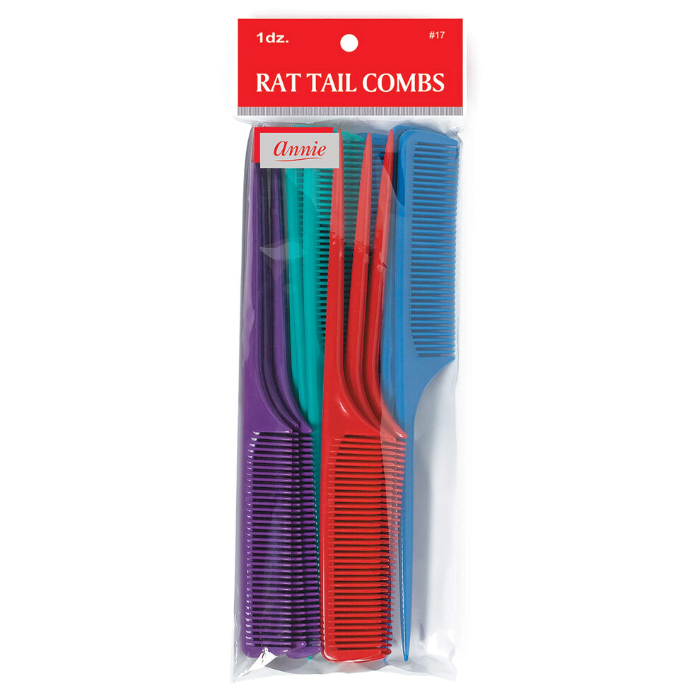 Annie Unisex Not,Specified Rat Tail Comb Set 12 Count