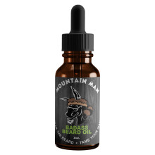 Badass Beard Care Oil for Men - Mountain Man Scent 1 oz - Alla naturliga ingredienser hller skgg och mustasch helt mjukt och hlsosamt