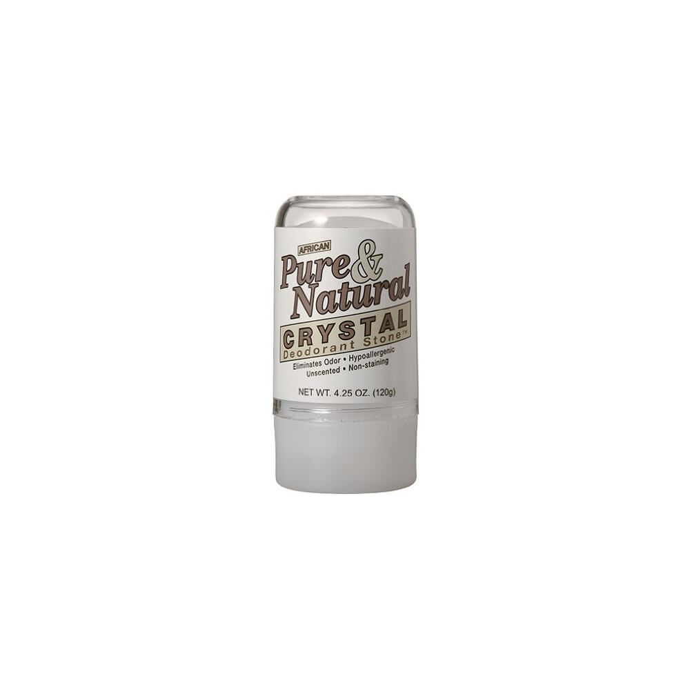 Madina Bargz Pure And Natural Crystal Deodorant Stone - Hypo Allergenic - Unscented - Non Staining - 4.25 Oz