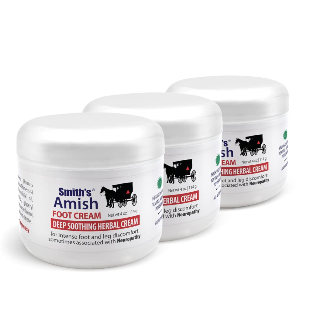 Smith's Amish Voetcr Me Diep Verzachtend En Kalmerend Voor Voeten En Benen 3-Pack-image