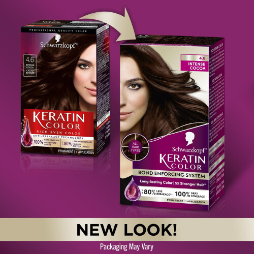 Schwarzkopf Schwarzkopf Keratin Color Μόνιμο Χρώμα Μαλλιών, 4.6 Εντατικός Καφές, 1 Εφαρμογή 1