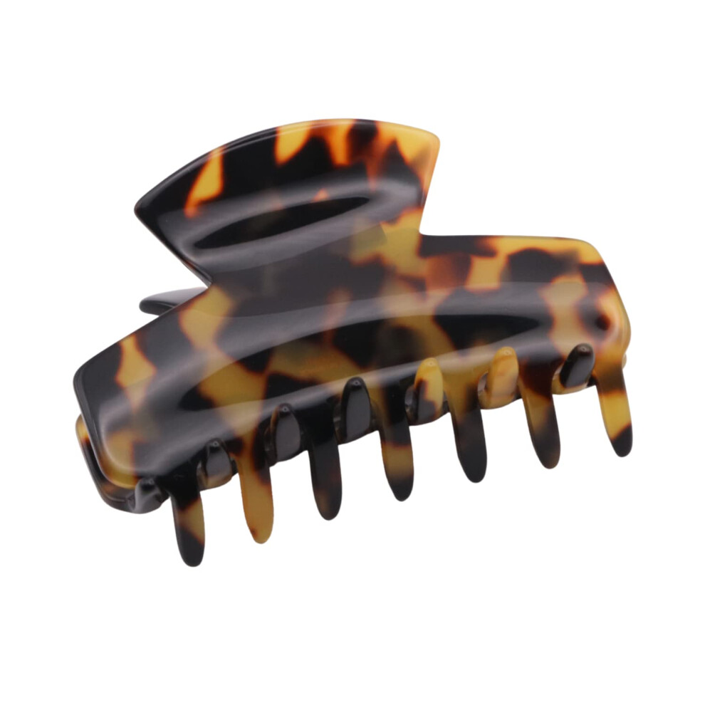 French Amie Handmade Small Tokyo Leopard Celluloid Jaw Hair Claw Clip (Tokyo) By French Amie-image