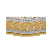 Dr. Woods Ginger Citrus Reep Zeep met Jojoba-olie en Biologische Sheaboter 5,25 Ounce (Pak van 6)