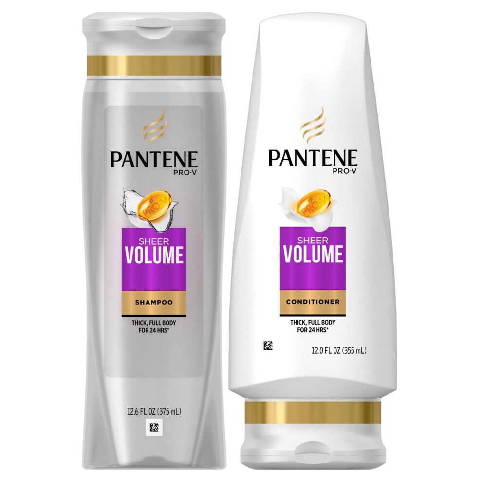Pantene Pro-V Sheer Volume Duo Set Shampoo Conditioner 12.6 Ounce 1 Each