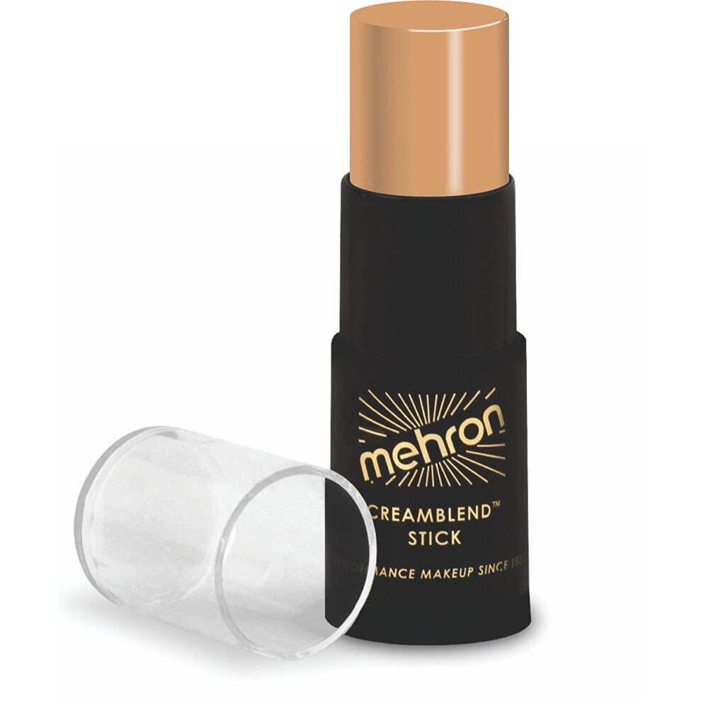 Mehron Green,Cream Makeup Creamblend Stick | Face Paint Body Paint & Foundation Cream Makeup| Body Paint Stick .75 Oz (21 G) (Light Olive)