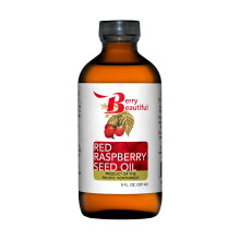 Olej z nasion pięknej czerwonej maliny Berry - 8 uncji - tłoczony na zimno z malin uprawianych przez rolników z spółdzielni Northwest Berry