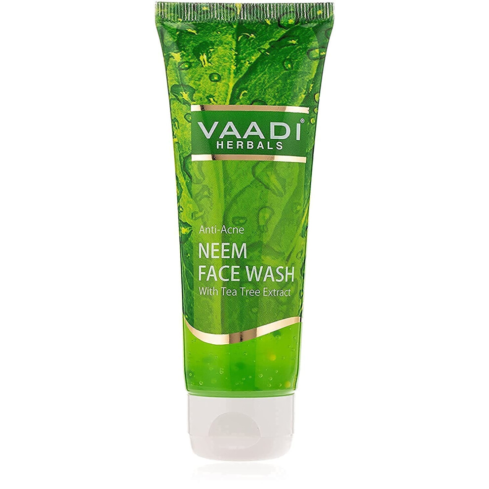 Vaadi Herbals Anti Acne Neem Face Wash With Tea Tree Extract, 60G-image
