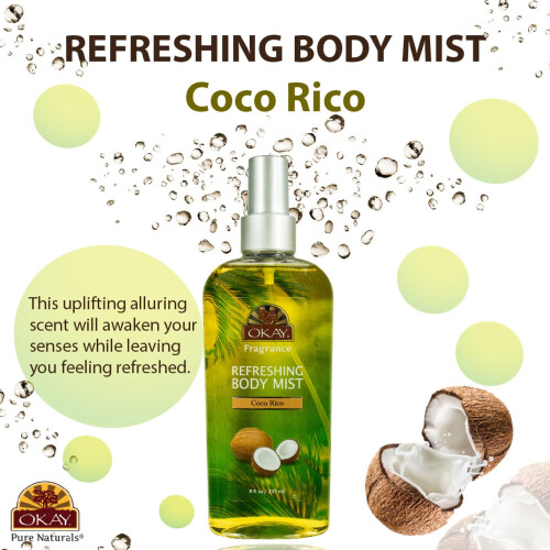 OKAY COCO RICO ΑΝΑΖΩΟΓΟΝΗΤΙΚΟ ΣΩΜΑ MIST 8oz / 237ml 2