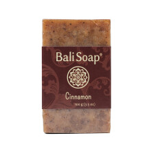 Bali Soap - Kaneel Natuurlijke Zeep - Barzeep voor mannen en vrouwen - Badlichaam en gezichtszeep - Veganistische handgemaakte exfoli?ende zeep - 3 P