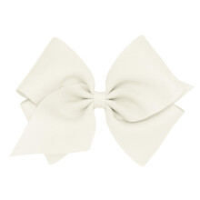 Wee One One Girls 'Grosgrain Bow Bow con Centro de envoltura lisa en una clip de cabello de Weestay Mini rey Bow White Antique White