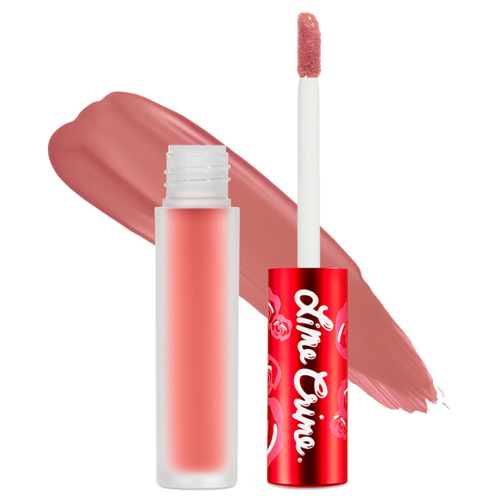 Lime Crime Velvetines Liquid Matte Lipstick  Bleached (Peachy Nude) - Bold  Long Lasting Shades & Lip Lining - Stellar Color & High Comfort for All-Da