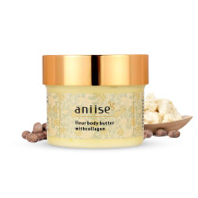 Aniise Fleur Body Butter Creme med kollagen for gl?dende, lysende bl?dg?rende hud fyldt med kokos- og avocadoolie Fugtgivende Body Butter Creme t