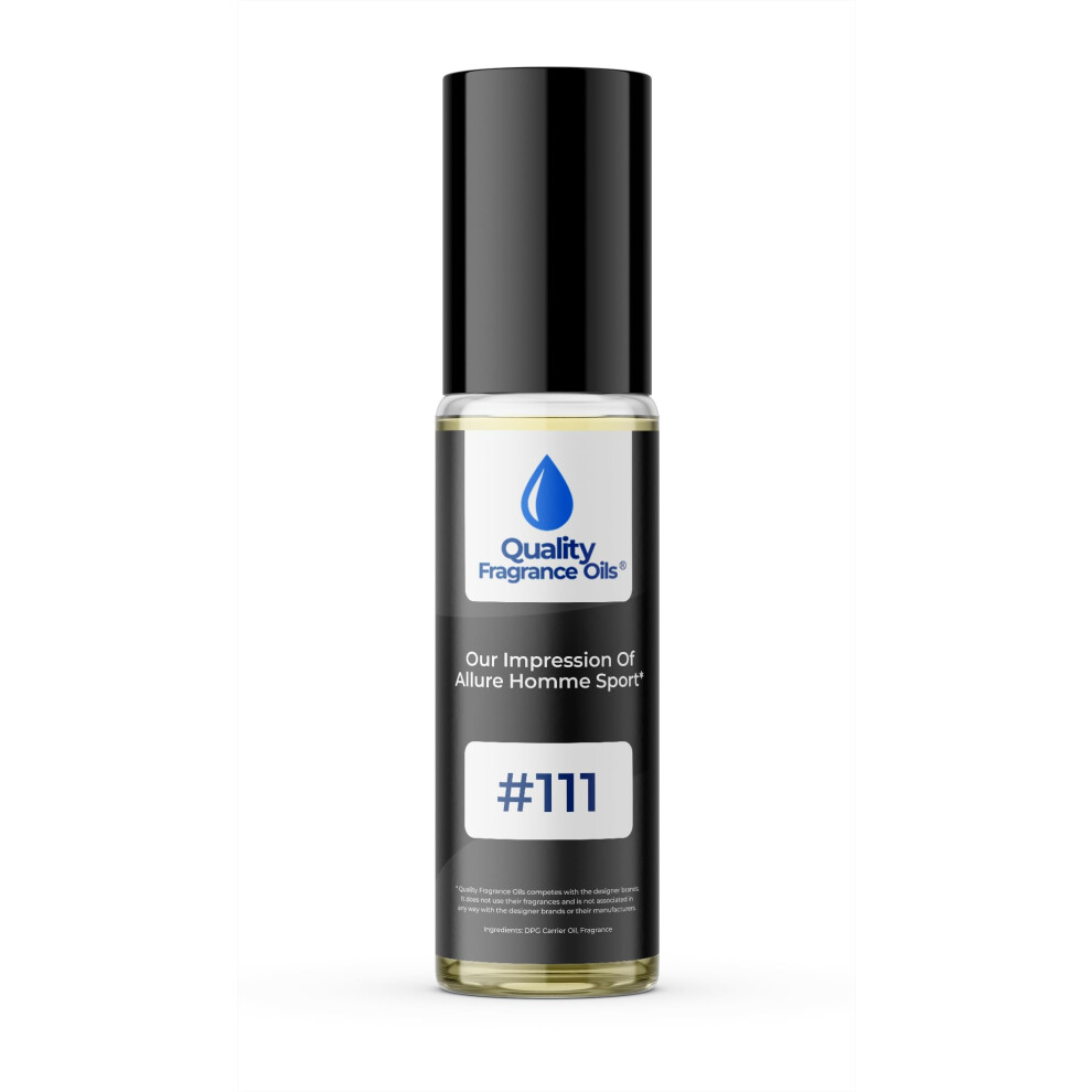 Huiles parfum  es de qualit   Impression n   111 inspir  e par Allure Homme Sport (roll-on 10 ml)