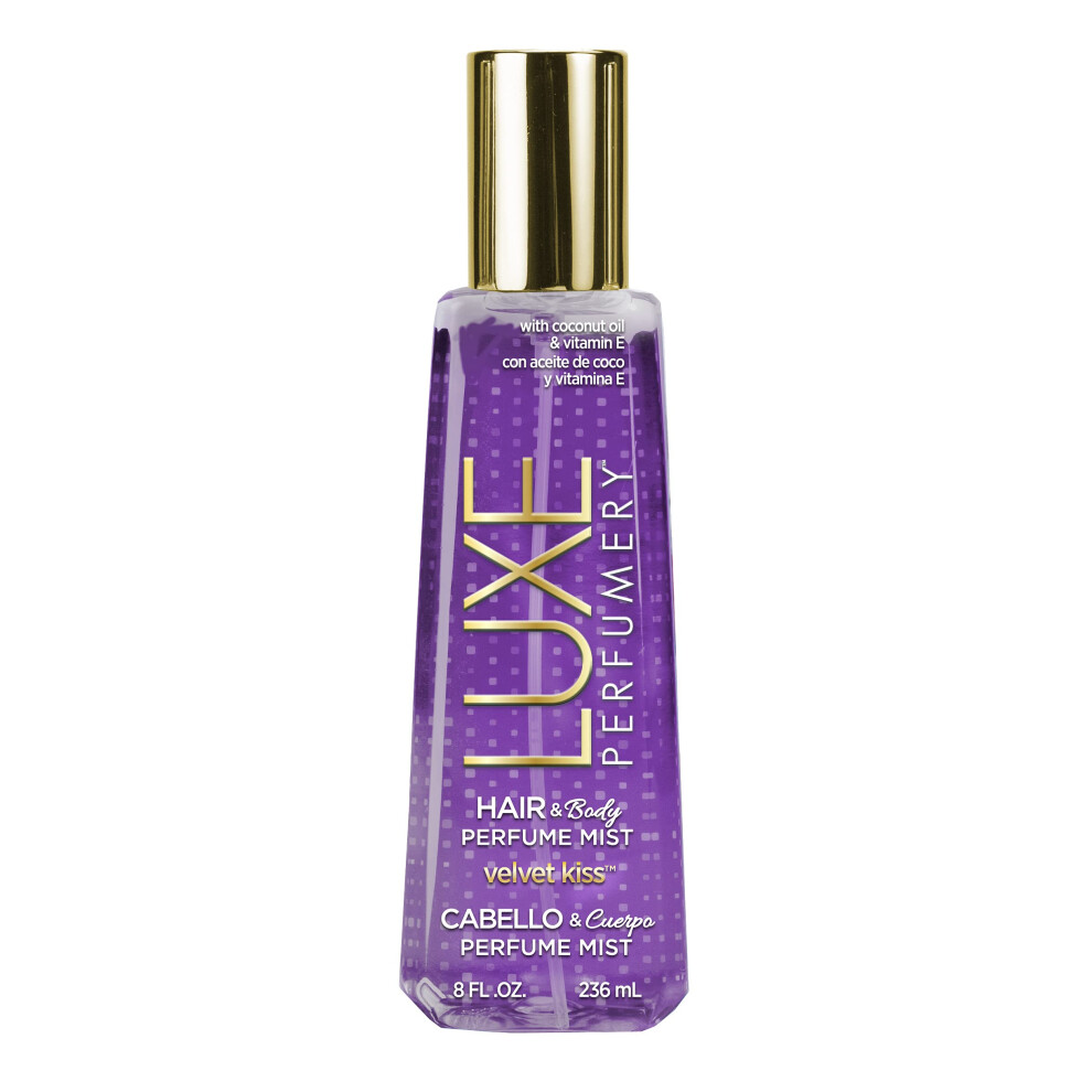 Luxusn Parfum Ria Luxe Perfumery Hair & Body Perfume Mist Velvet Kiss 8.0 Fluid Ounce (F98460-15-Fl)