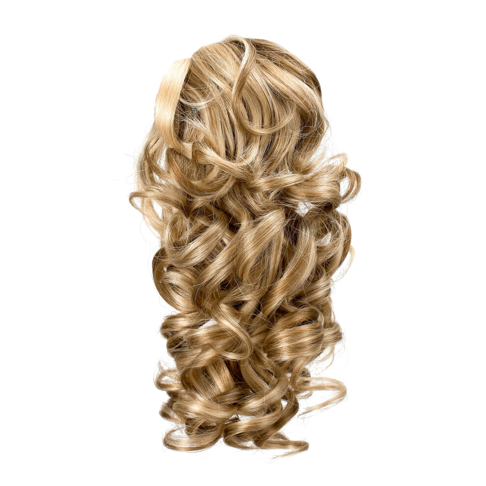 Onedor Unisex 12"""" Synthetic Fiber Natural Textured Curly Ponytail Clip In/On Hair Extension Hairpiece (H16/613)