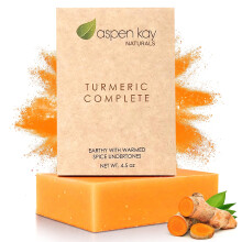 Gurkemeje s?be til krop og ansigt - Lavet med naturlige og organiske ingredienser - Sk?nsom s?be - Til alle hudtyper - Lavet i USA 4,5 oz Bar (pa