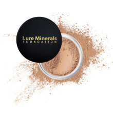 Lure Minerals Mineral Foundation Loose Powder - 8g Mineral Makeup Face Powder Foundation (Beige Medium - Lichtgevend)