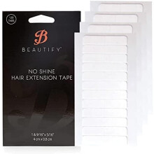 Beautify No Shine hajhosszabbt szalagflek - ktoldalas ptszalag hajhosszabbtshoz 120 fl csomagonknt - Fnymentes tarts