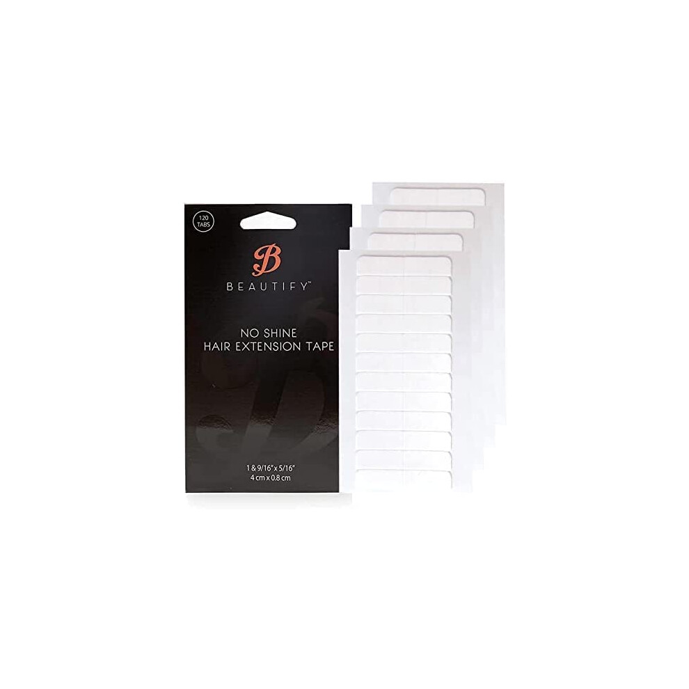 Ingen Glansforlã¦Ngelse T Unisex Not,Specified Beautify No Shine Hair Extension Tape Tabs - Double Sided Replacement Tape For Hair Extensions 120 Tabs Per Pack - Shine-Free Hold