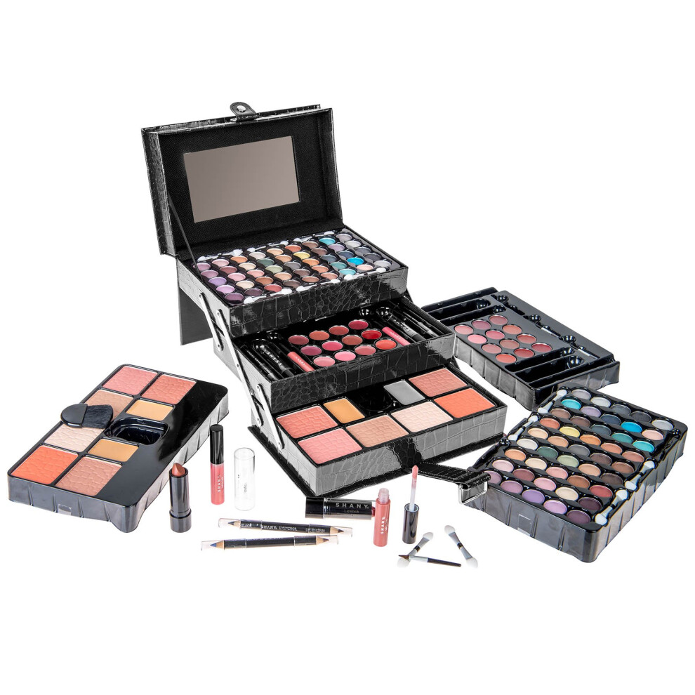 Shany All In One Makeup Kit (Eyeshadow Blushes Face Powder Lipstick Eye Liners Makeup Pencils And Makeup Mirror - Makeup Set With Reusable Makeup