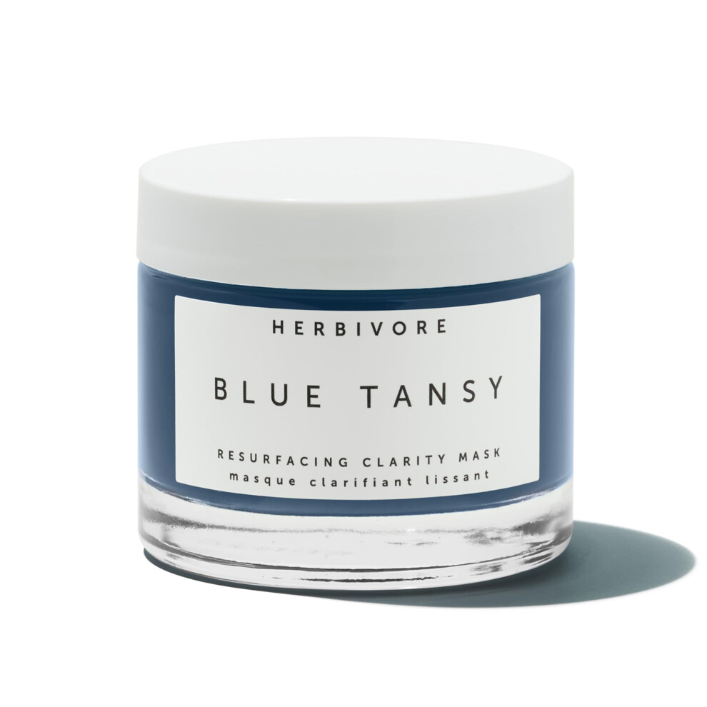 Herbivore Blue Tansy Bha & Enzyme Pore Refining Mask - Naturally Clarifies Acne Blemishes & Redness Vegan & Cruelty-Free 60 Ml / 2.02 Oz