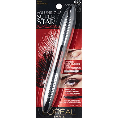 L'Oréal Paris Voluminous Superstar Mascara, Flash Reflecting Black, 0.41 fl. oz. 1