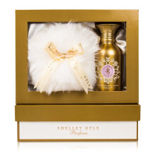 Shelley Kyle Ballerine Talkumfreier, parf  mierter Schimmerpuder, K  rperpuder, Puder zum Aufst  uben mit Baby Puff, Geschenkbox-Set, 100 g