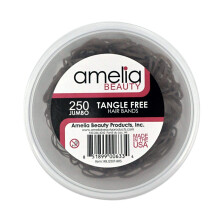 250 Jumbo TANGLE FREE Elastiska Hårsnoddar (Bruna)