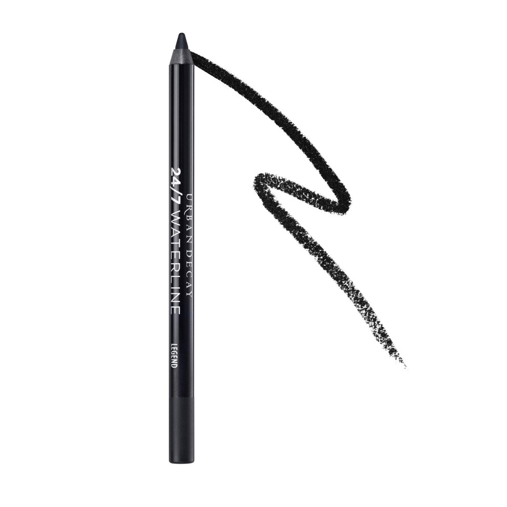 URBAN DECAY 24/7 Waterline Eye Pencil  Waterproof Eyeliner for Tightlining  Smudge-proof  Creamy Demi-Matte Black Liner  Smoky Eye Makeup  Mineral Oil
