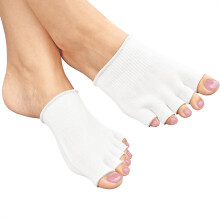 Gel Toe Separators for Women Socks - 1 Pair Compression Toe Socks Usa Feet Size 6-10 Toe Separator Socks for Women Gel Toe Separator Toe Spacer S