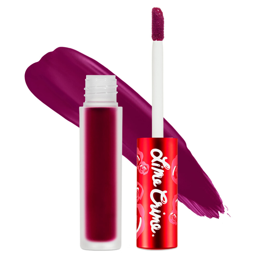 Lime Crime Velvetines Liquid Matte Lipstick  Beet It (Deep Berry Pink) - Bold  Long Lasting Shades & Lip Lining - Stellar Color & High Comfort for All