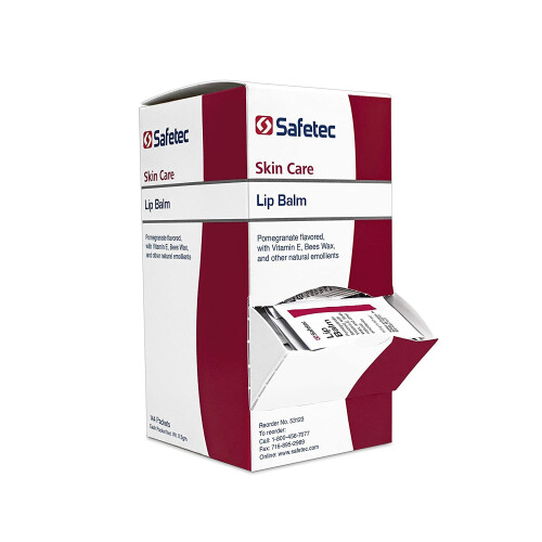 Safetec Lip Balm 53123 με γεύση ροδιού, ένα χρώμα, 144 τεμάχια