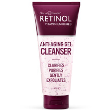 Retinol Anti-Aging Gel Cleanser - Gently Cleans Impurities From Pores & Exfoliates for Soft Smooth Skin - Antioxidant-Rich Micro-Beads w/ Vitamin A