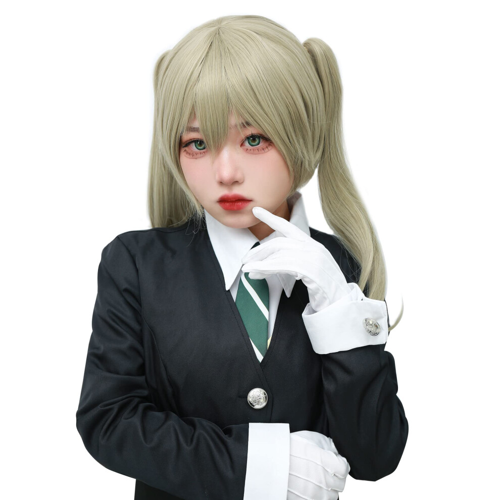 Dazcos Anime Flaxen Light Brown Cosplay Wig (Flaxen)