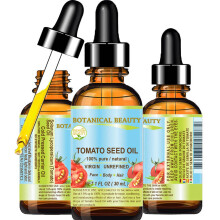 Botanical Beauty TOMATO SEED OIL 100% Pure Natural Virgin Unrefined Cold-pressed Carrier Oil 1 Fl oz 30 ml For Face  Skin  Body  Hair  Lip  Nails. Ric