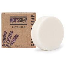 Mens Soap Company Shaving Soap Refill Puck  4.0 oz - Natural Vegan Ingredients with Shea Butter & Vitamin E for Thick Lather and Skin Protection  Lave