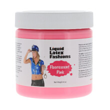 Pintura Corporal em Látex Líquido Rosa Fluorescente 4 Oz, Sem Amônia, Sem Odor, Fácil de Usar