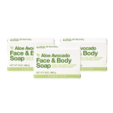 Forever Living - Aloe Avocado Ansikts- och Kroapsåpe - Skonsam Rengöring med Citrusdoft - 3-pack